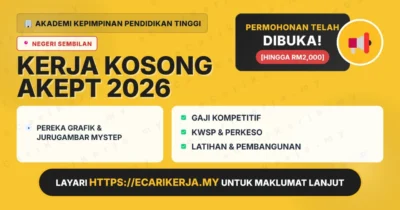Jawatan Kosong Pereka Grafik Dan Jurugambar Mystep – Akademi Kepimpinan Pendidikan Tinggi 2026