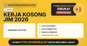 Jawatan Kosong Personel Mystep – Jabatan Insolvensi Malaysia 2026