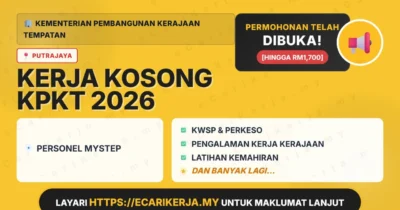 Jawatan Kosong Personel Mystep – Kementerian Pembangunan Kerajaan Tempatan 2026
