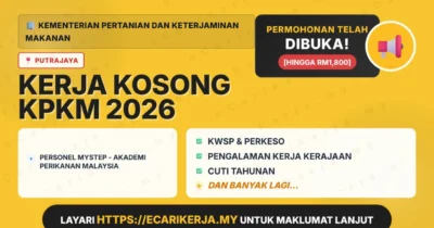 Jawatan Kosong Personel Mystep – Akademi Perikanan Malaysia – Kementerian Pertanian Dan Keterjaminan Makanan 2026