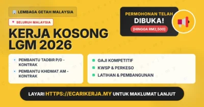 Jawatan Kosong Pembantu Tadbir P/0 – Kontrak Dan Pembantu Khidmat Am – Kontrak – Lembaga Getah Malaysia 2026