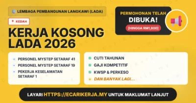 3 Jawatan Kosong Di Lembaga Pembangunan Langkawi (Lada) 2026 (Tetap Sspa)