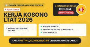 Jawatan Kosong Mystep Procurement Trainee – Lembaga Tabung Angkatan Tentera 2026