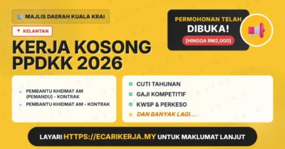 Jawatan Kosong Pembantu Khidmat Am (Pemandu) – Kontrak Dan Pembantu Khidmat Am – Kontrak – Majlis Daerah Kuala Krai 2026