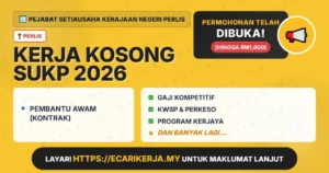 Jawatan Kosong Pembantu Awam (Kontrak) – Pejabat Setiausaha Kerajaan Negeri Perlis 2026