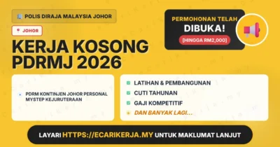 Jawatan Kosong Pdrm Kontinjen Johor Personal Mystep Kejuruteraan – Polis Diraja Malaysia Johor 2026