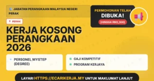 Jawatan Kosong Personel Mystep (Degree) – Jabatan Perangkaan Malaysia Negeri Perak 2026