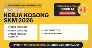 3 Jawatan Kosong Di Suruhanjaya Koperasi Malaysia 2026 (Tetap Sspa)