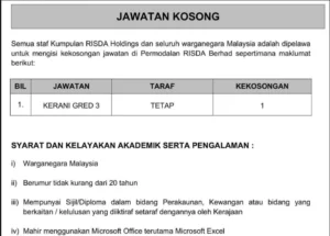 Lampiran Jawatan
